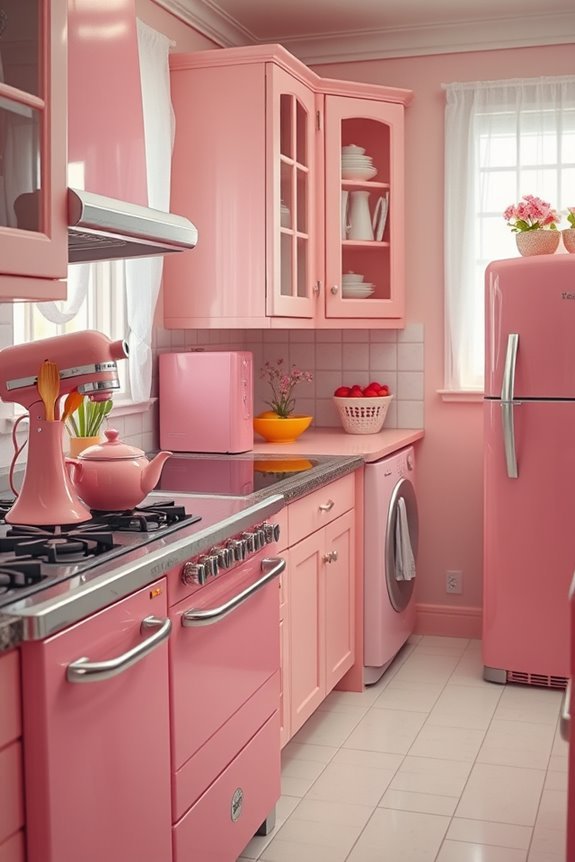 charming vintage pink appliances