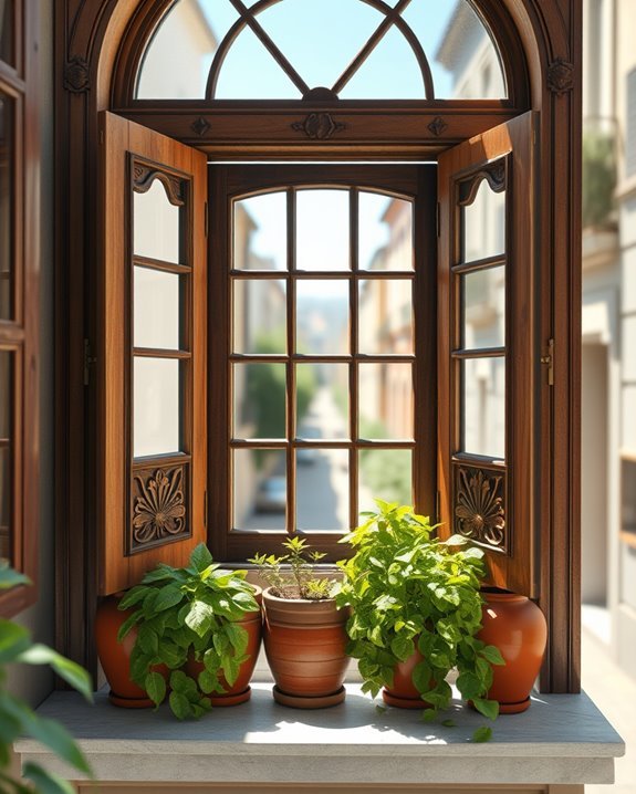 charming vintage window aesthetics