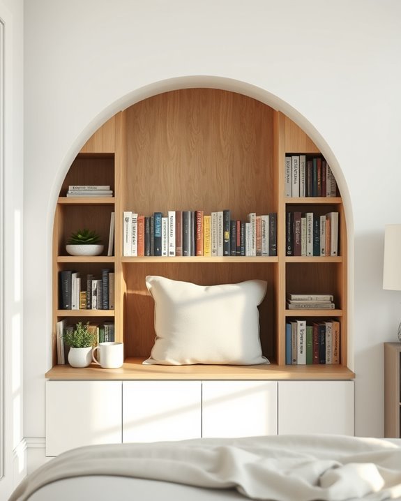 charming wall book nook