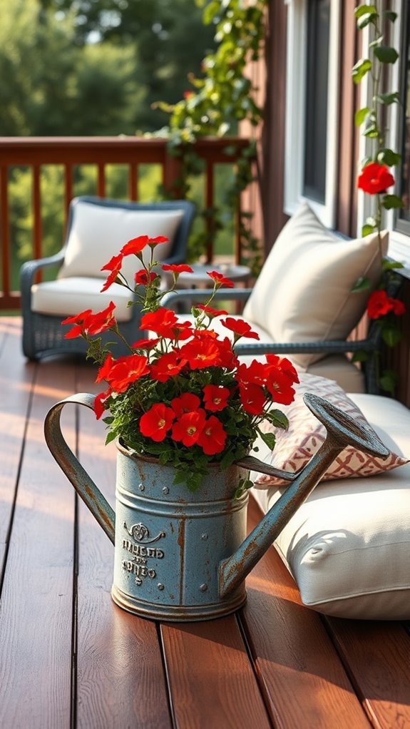 charming watering can planters