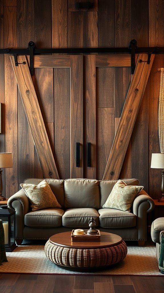 charming wooden sliding doors