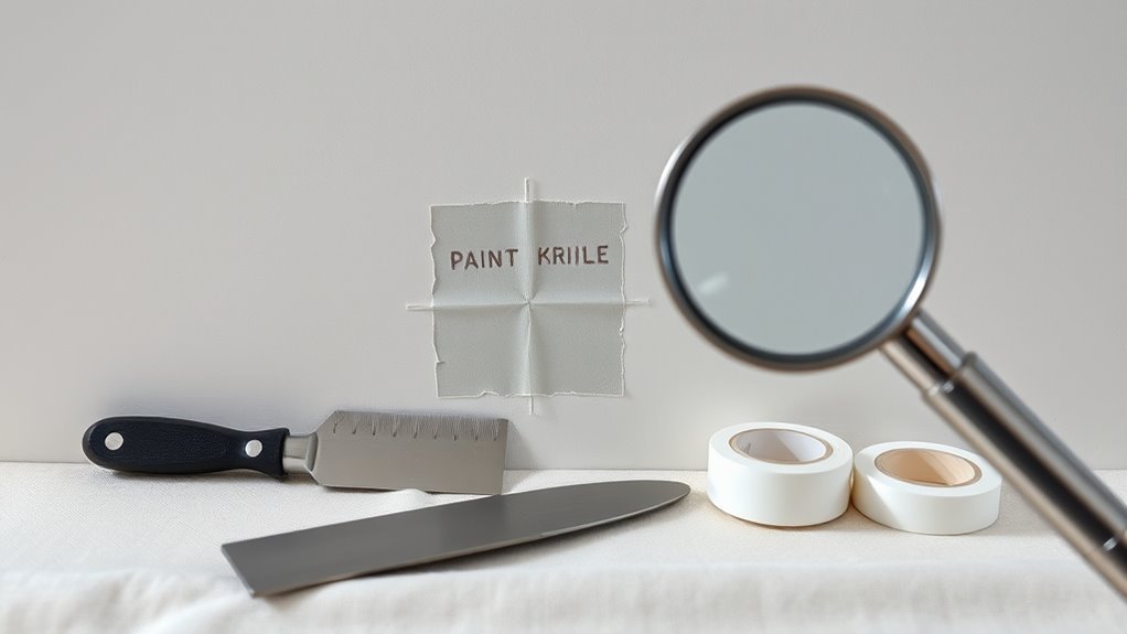 check surface and tape