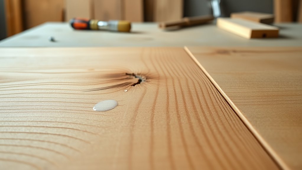 check wood readiness visually