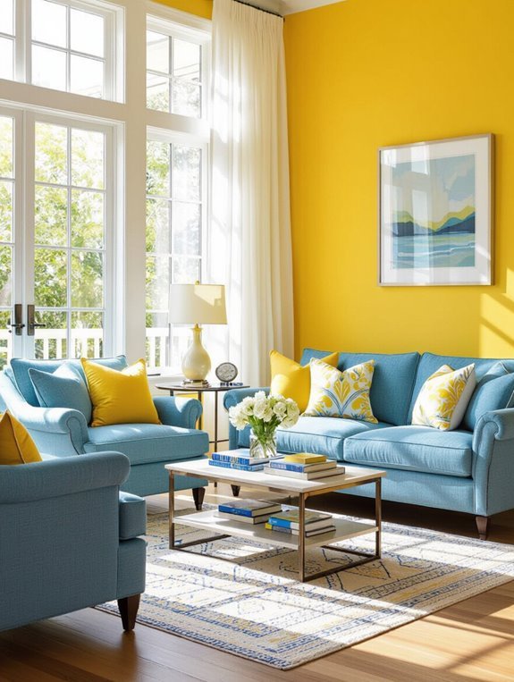 cheerful calming color combination