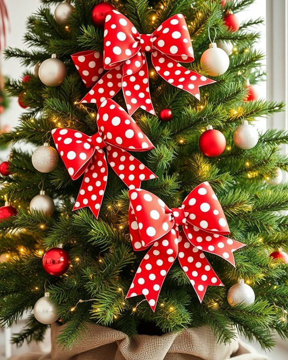 cheerful polka dot bows