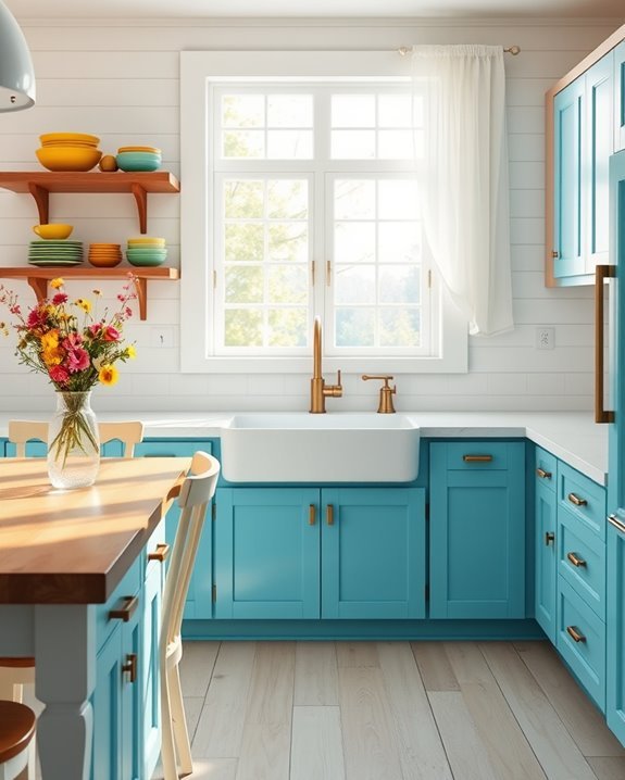 cheerful rustic kitchen transformation