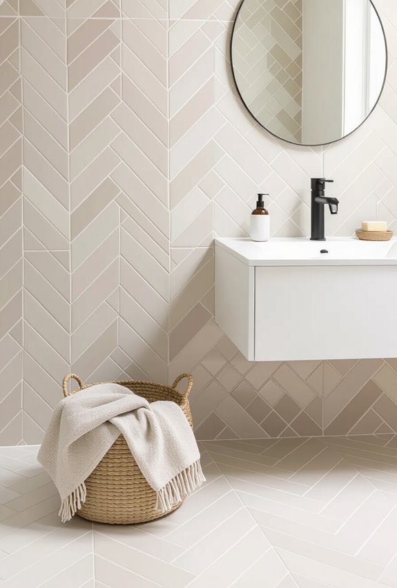 chevron driven directional visual flow