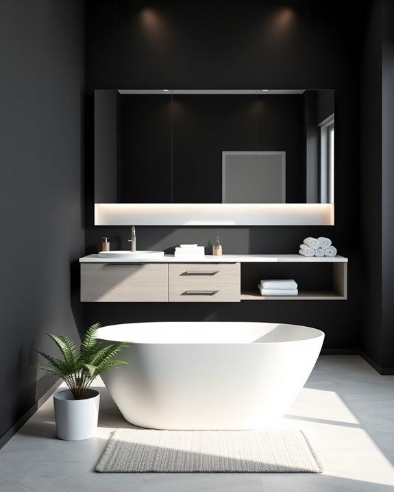 chic black accent transformation