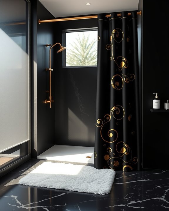 chic black and gold elegance