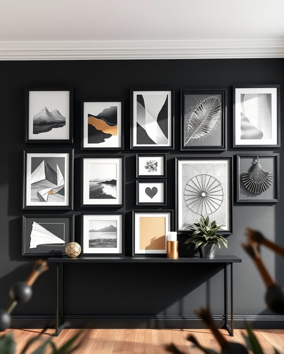 chic black frame gallery