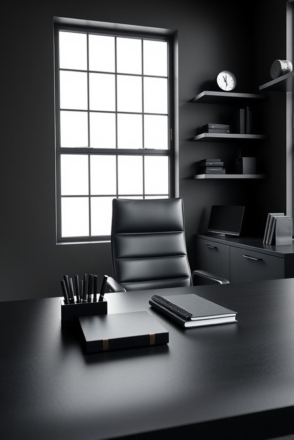 chic black office supplies