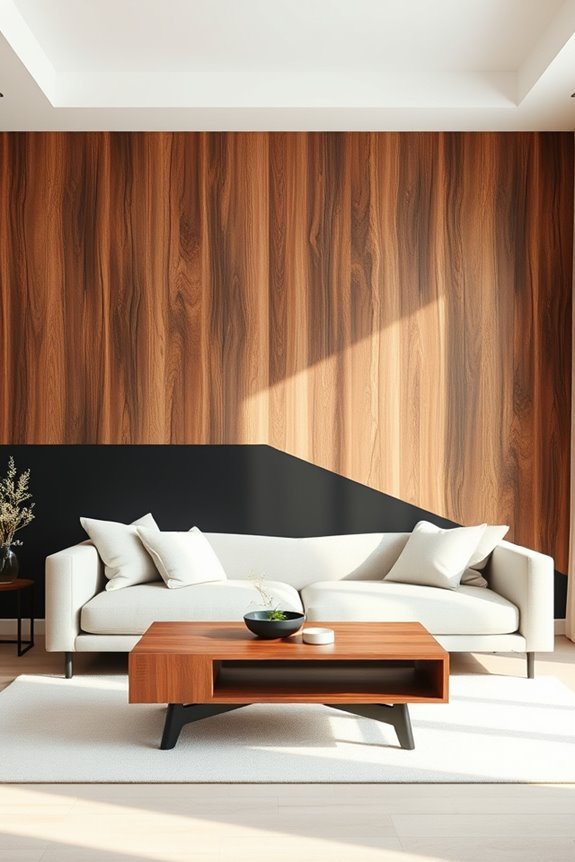 chic black wood accents