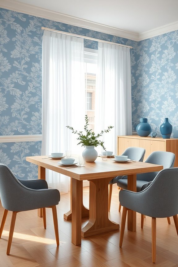 chic blue dining room d cor