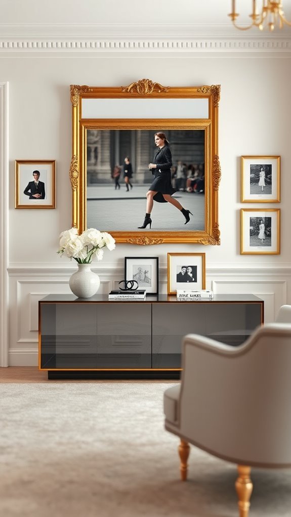 chic chanel runway display