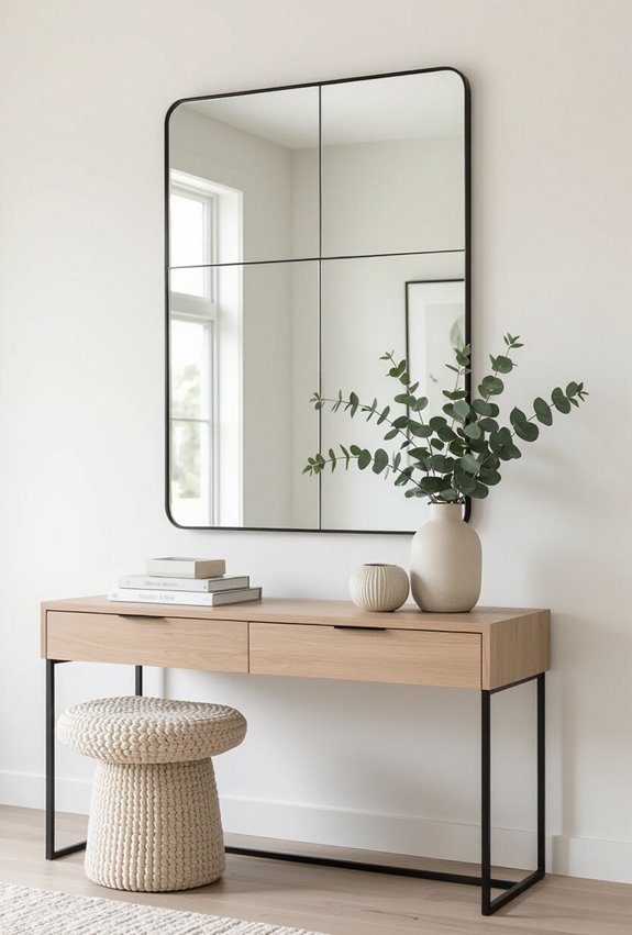 chic durable mirrored accent wall
