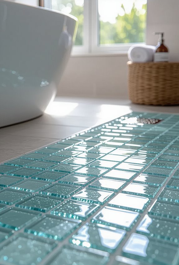 chic durable recycled glass mosaics
