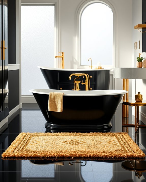 chic gold bathroom elegance
