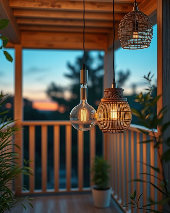 chic hanging pendant lights