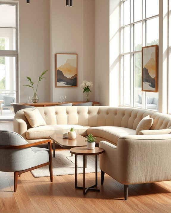 chic lounge sofas enhance ambiance