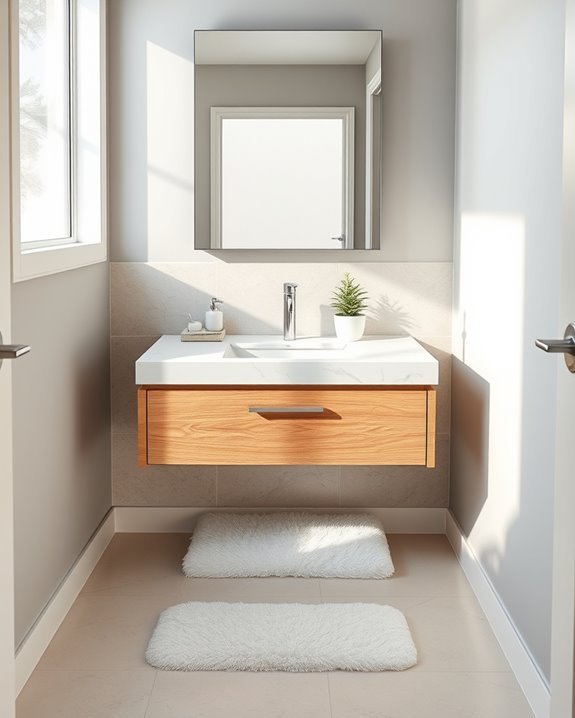 chic modern bathroom transformation