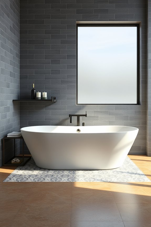 chic modern industrial bathroom