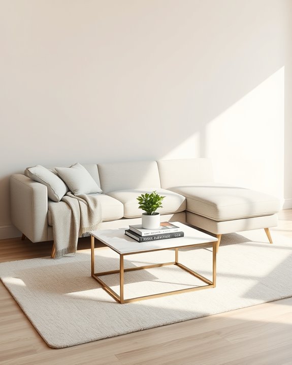 chic monochromatic chaise lounge