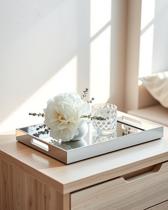 chic nightstand organization solution