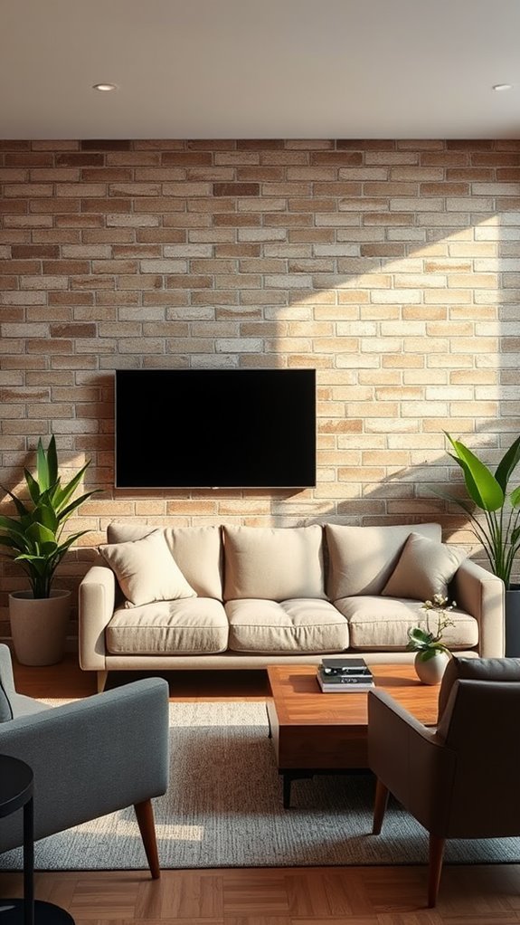chic urban brick wallpaper