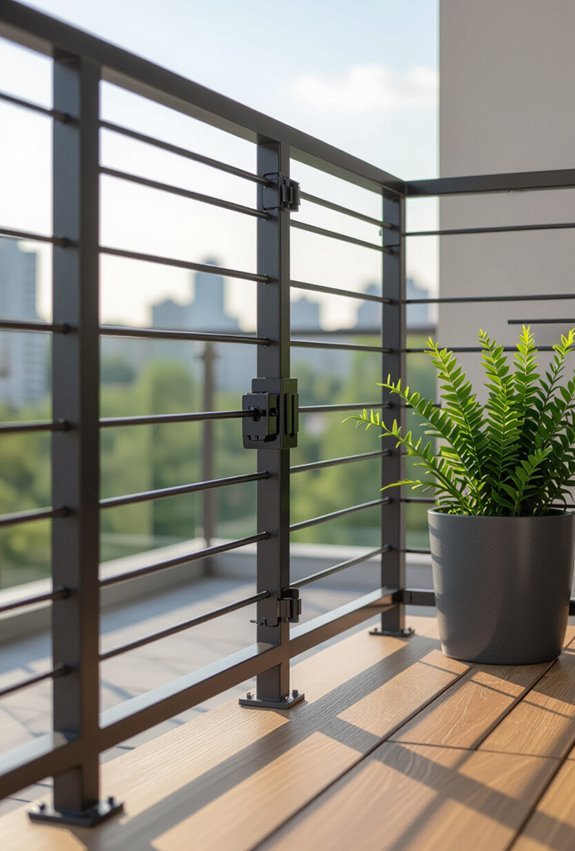 childproof retractable balcony grills