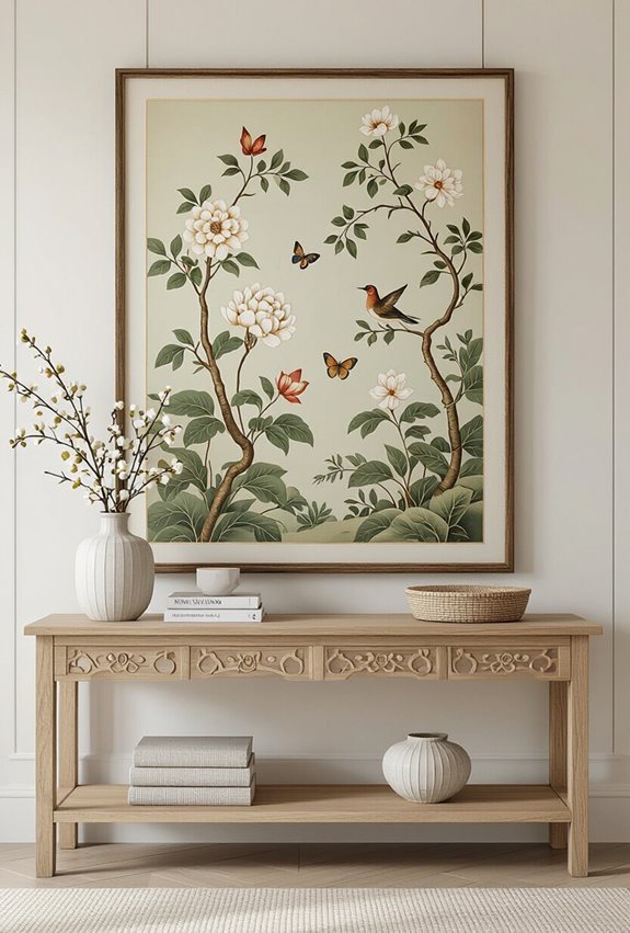 chinoiserie botanical prints elegance