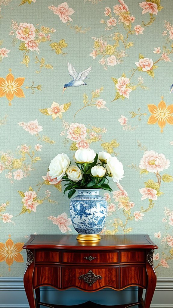chinoiserie wallpaper transforms spaces
