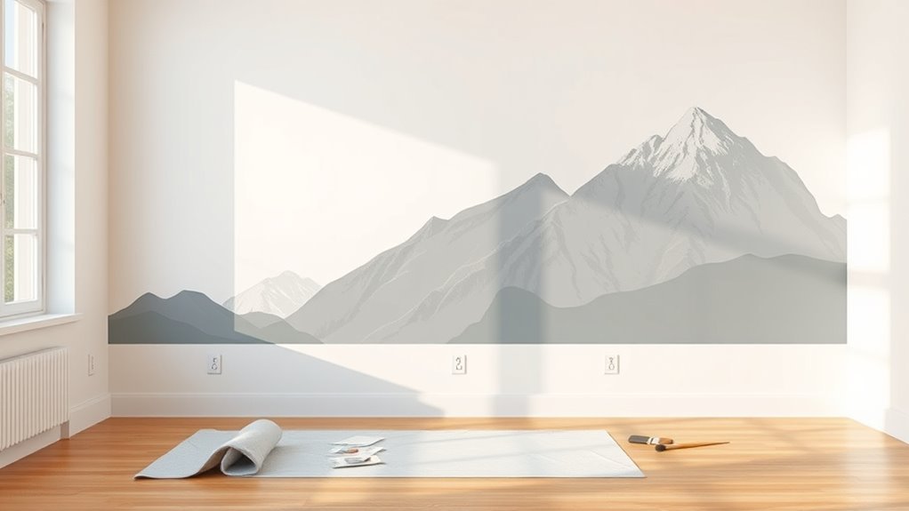 choose mural style and placement