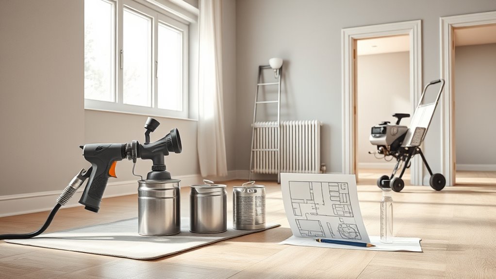 choose sprayer based on space