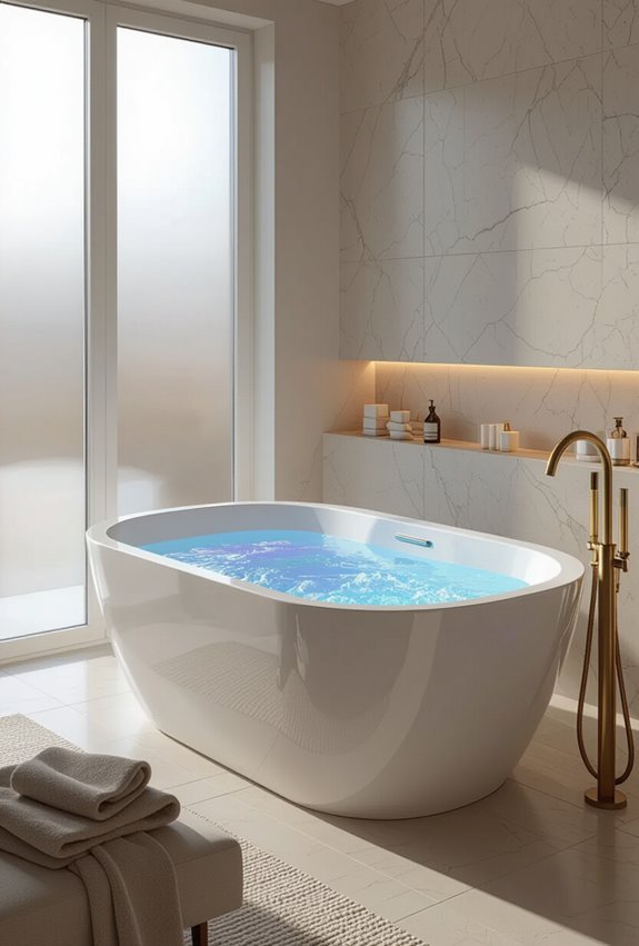chromotherapy lit multisensory soaking tub