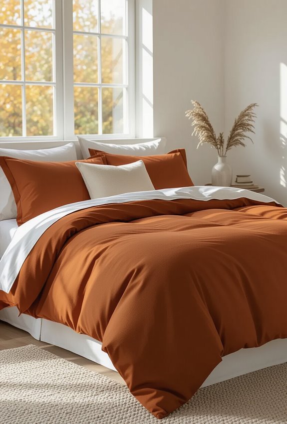 cinnamon brown cozy duvet covers
