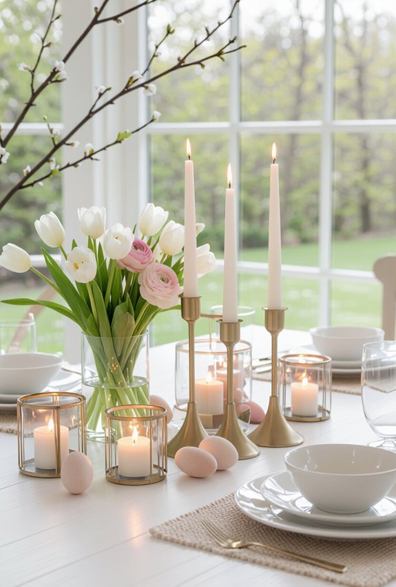 citrus scented lantern centerpiece ambiance