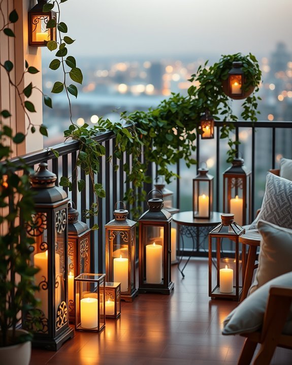classic charm with lanterns