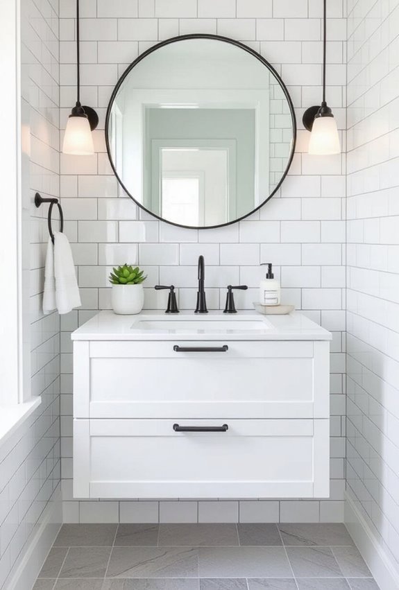 classic offset subway tiles