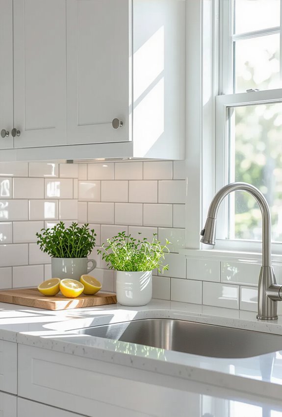 classic timeless subway backsplash