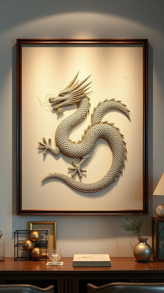 classic vintage dragon artwork