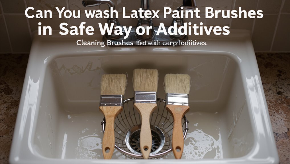 clean brushes after glazing