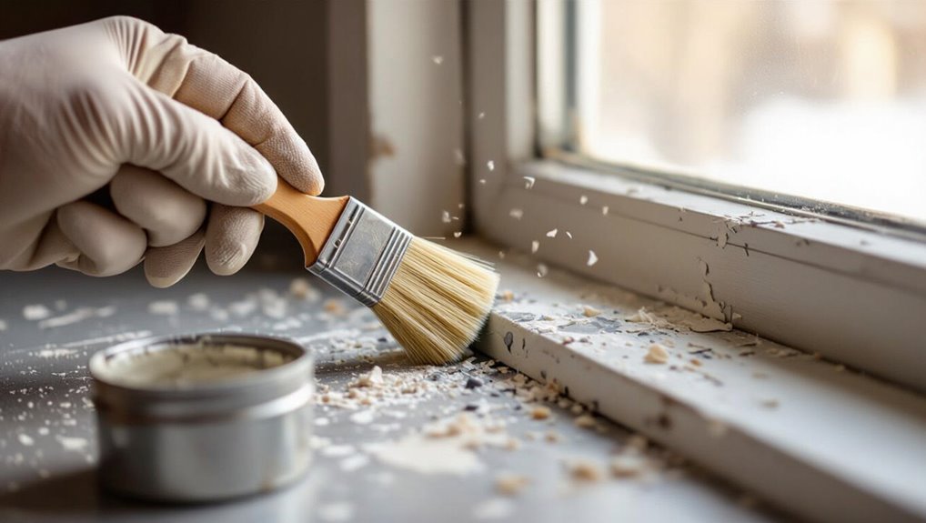 clean degrease scrape dry
