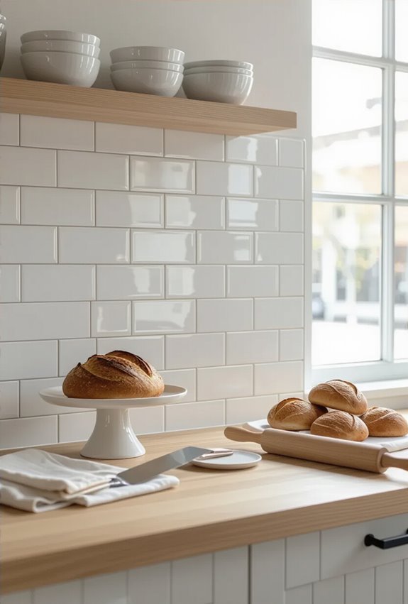 clean durable hygienic tile walls