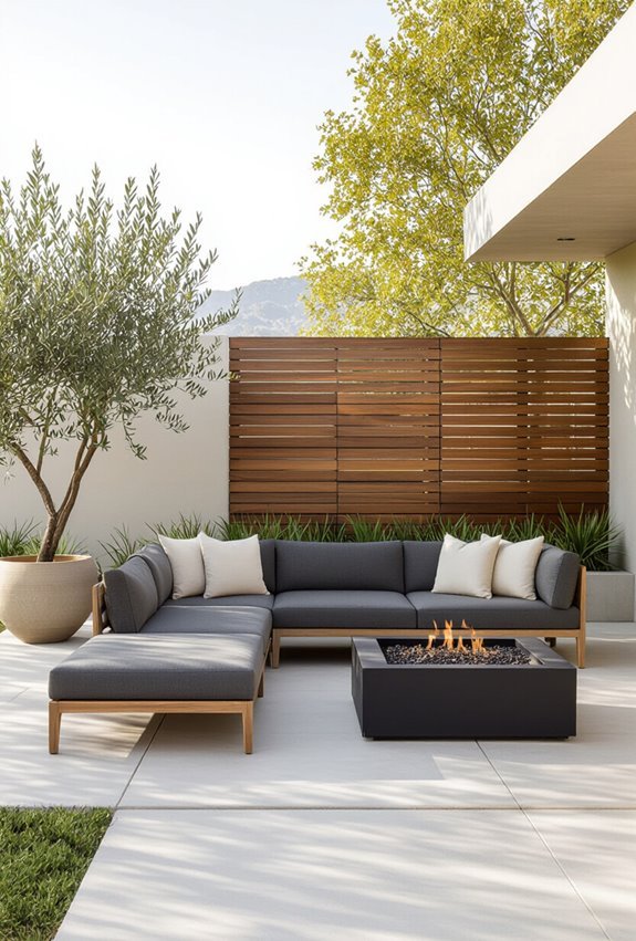 clean lines sculptural contrast