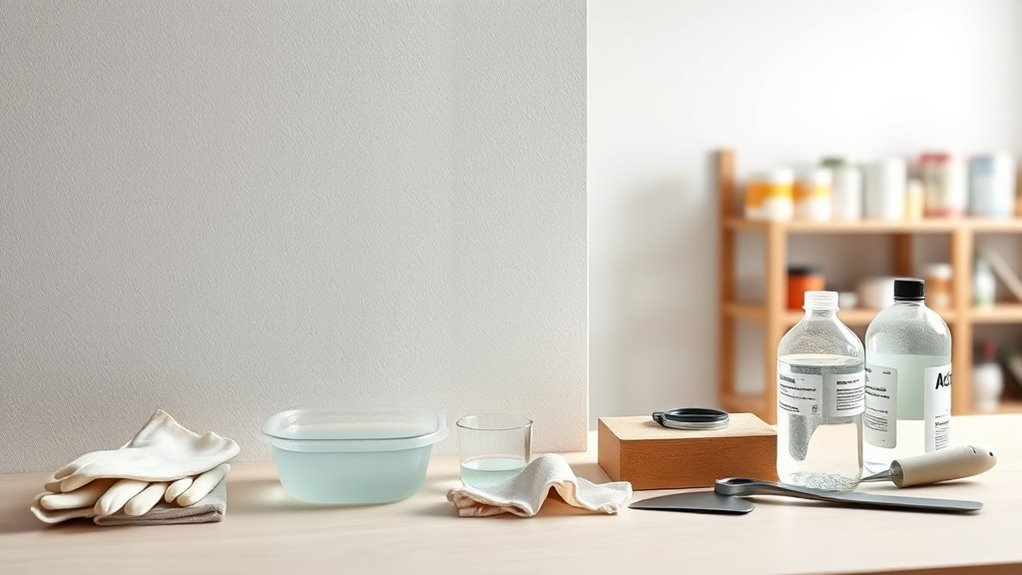 clean sand degrease thoroughly