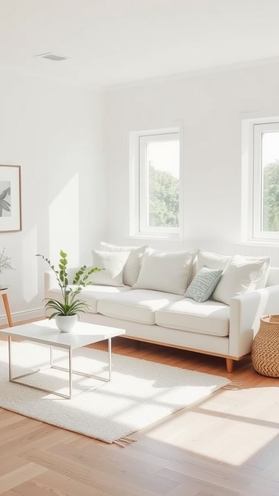clean simple aesthetic living