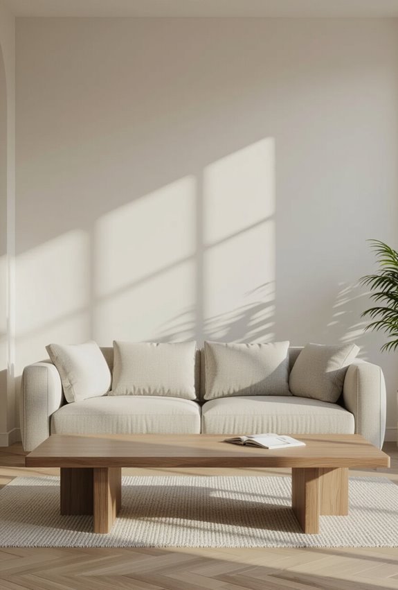 clean simple geometric furniture