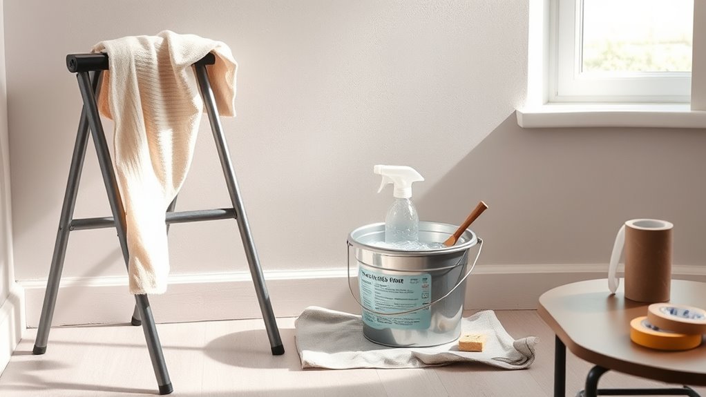 clean walls thoroughly before taping