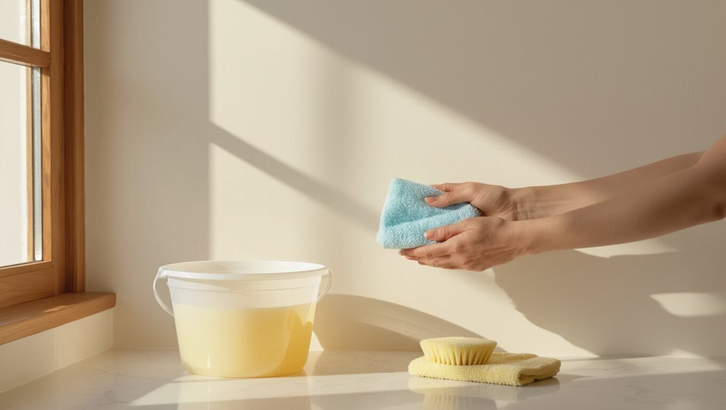 clean walls without damage
