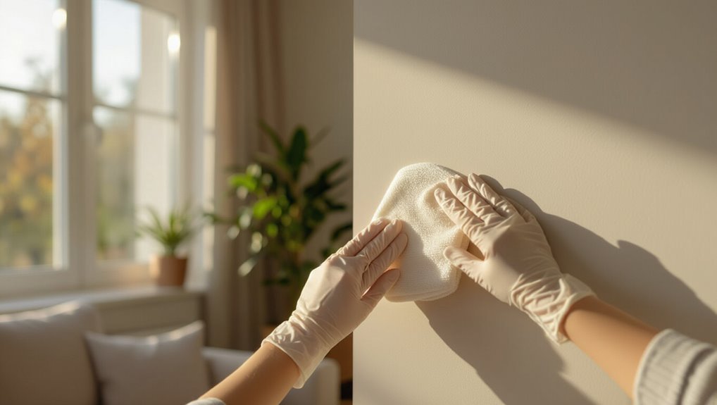 cleaning guide for eggshell walls